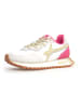 W6YZ Leder-Sneakers in Creme/ Pink