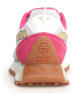 W6YZ Leder-Sneakers in Creme/ Pink