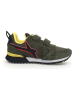 W6YZ Leder-Sneakers in Khaki/ Gelb