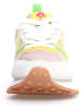 W6YZ Leder-Sneakers in Weiß/ Pink/ Grün