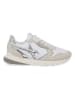 W6YZ Leder-Sneakers in Weiß/ Silber
