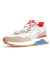 W6YZ Leder-Sneakers in Taupe/ Weiß