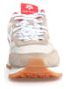 W6YZ Leder-Sneakers in Taupe/ Weiß