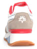W6YZ Leder-Sneakers in Taupe/ Weiß
