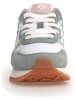 W6YZ Leder-Sneakers in Weiß/ Grün