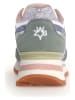 W6YZ Leder-Sneakers in Weiß/ Grün
