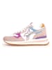 W6YZ Leder-Sneakers in Weiß/ Rosa