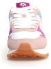 W6YZ Leder-Sneakers in Weiß/ Rosa