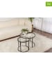 Evila 2er-Set: Couchtische ''Aurum'' in Transparent/ Schwarz
