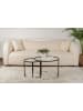 Evila 2er-Set: Couchtische ''Aurum'' in Transparent/ Schwarz