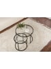 Evila 2er-Set: Couchtische ''Aurum'' in Transparent/ Schwarz
