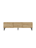 Evila TV-meubel "Felix" beige - (B)160 x (H)44,1 x (D)31,4 cm