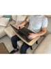Evila Laptoptisch "Milton" in Hellbraun/ Schwarz - (B)60 x (H)24 x (T)34 cm