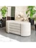 Evila Aufbewahrungsbank in Creme - (B)105 x (H)42 x (T)42 cm