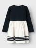 name it 2-delige outfit donkerblauw/wit