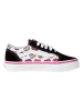 Vans Skórzane sneakersy w kolorze czarnym ze wzorem