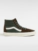 Vans Leder-Sneakers "SK8 Hi" in Braun/ Grün