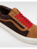 Vans Leder-Sneakers in Schwarz/ Hellbraun