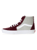 Vans Leder-Sneakers in Bordeaux/ Grau