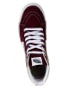 Vans Leder-Sneakers in Bordeaux/ Grau