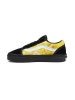 Vans Leder-Sneakers in Schwarz/ Gelb
