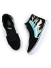 Vans Leder-Sneakers in Schwarz/ Türkis