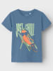name it 2er-Set: Shirts "Dean" in Blau/ Weiß