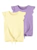 name it 2er-Set: Shirts in Lila/ Gelb