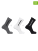 SALOMON 3-delige set: functionele sokken "Everyday Crew" grijs/wit/zwart