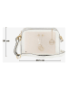 Mia Tomazzi Leder-Umhängetasche in Weiß - (B)24 x (H)16 x (T)8 cm
