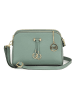 Mia Tomazzi Leder-Umhängetasche in Mint - (B)24 x (H)16 x (T)8 cm