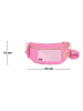 Mia Tomazzi Leren borstbuidel lichtroze - (B)23 x (H)13 x (D)2 cm