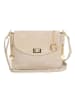 Mia Tomazzi Leren schoudertas "Marostica" beige - (B)26 x (H)21 x (D)10 cm
