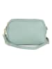 Mia Tomazzi Leren schoudertas "Astolfo" mintgroen - (B)23 x (H)16 x (D)11 cm
