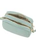 Mia Tomazzi Leren schoudertas "Astolfo" mintgroen - (B)23 x (H)16 x (D)11 cm