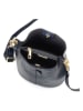 Mia Tomazzi Leder-Umhängetasche in Dunkelblau - (B)20 x (H)24 x (T)15 cm