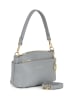 Mia Tomazzi Leren schoudertas "Bardolino" grijs - (B)25 x (H)17 x (D)13 cm
