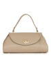 Mia Tomazzi Leren handtas beige - (B)33 x (H)15,5 x (D)15 cm