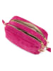Mia Tomazzi Leder-Umhängetasche in Fuchsia - (B)23 x (H)16 x (T)11 cm