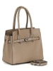 Mia Tomazzi Leder-Henkeltasche "Fraccaroli" in Beige - (B)24 x (H)21 x (T)12 cm