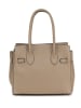Mia Tomazzi Leren shopper "Fraccaroli" beige - (B)24 x (H)21 x (D)12 cm