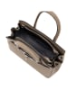 Mia Tomazzi Leder-Henkeltasche "Fraccaroli" in Beige - (B)24 x (H)21 x (T)12 cm