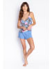 PJ Salvage Pyjamatop donkerblauw/blauw/lichtroze