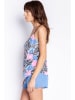PJ Salvage Pyjama-Oberteil in Dunkelblau/ Blau/ Rosa