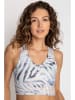 PJ Salvage Bustier in Weiß/ Blau