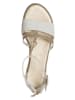 Patrizia Pepe Sandalen wit/goudkleurig