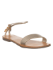 Patrizia Pepe Leder-Sandalen in Silber
