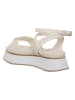 Patrizia Pepe Leder-Sandaletten in Creme