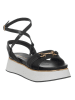 Patrizia Pepe Leren haksandalen zwart