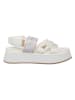 Patrizia Pepe Leren haksandalen wit
